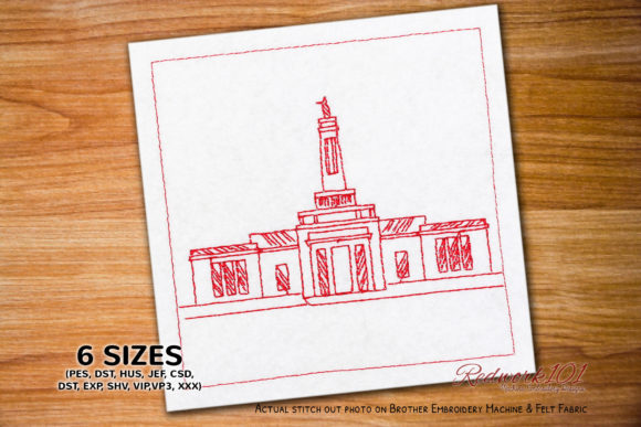 Indianapolis Indiana Temple Embroidery