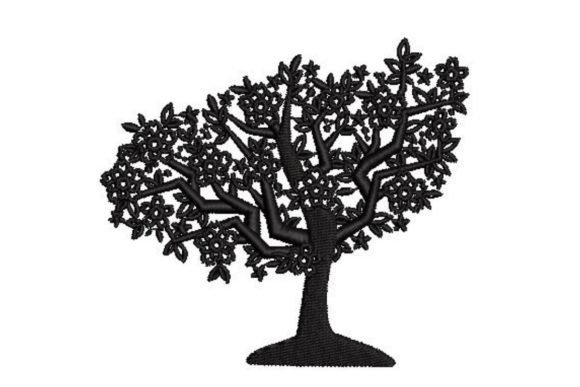 Japanese Sakura Tree Embroidery