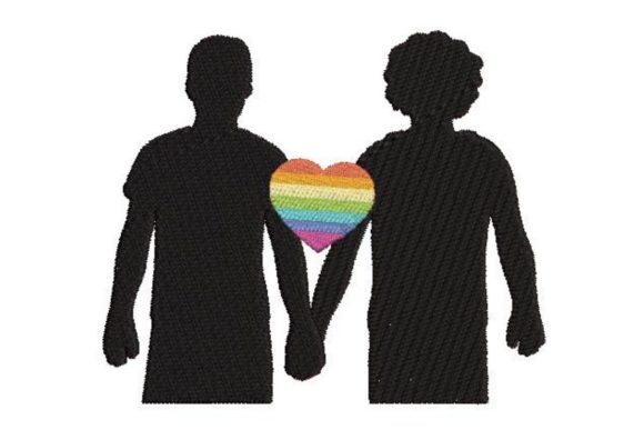 LGBT Love Embroidery Design