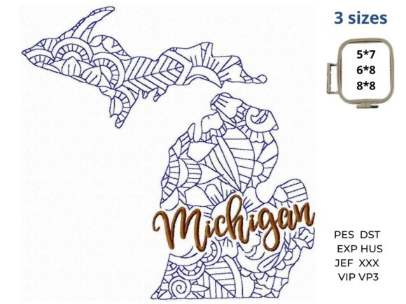 Michigan State Embroidery