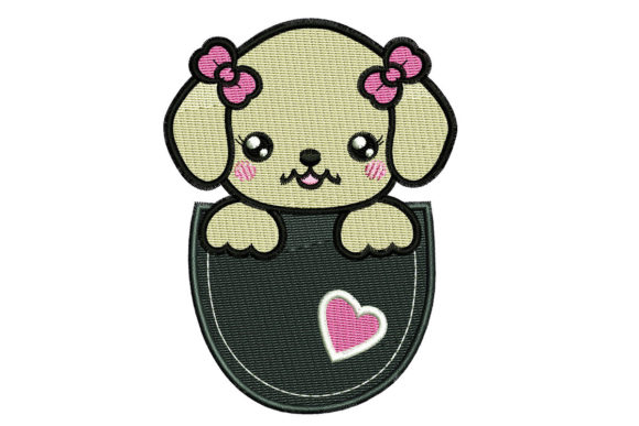 Poodle Pocket Embroidery